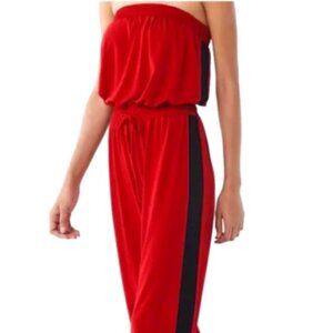 Express Red Cutout Jumper Strapless Tube Top Side Black Side Size XS NWOT